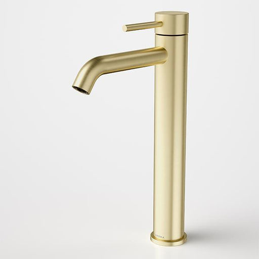 Caroma Liano II Tower Basin Mixer Brushed Brass-96343BB6A-blue-leaf-bathware