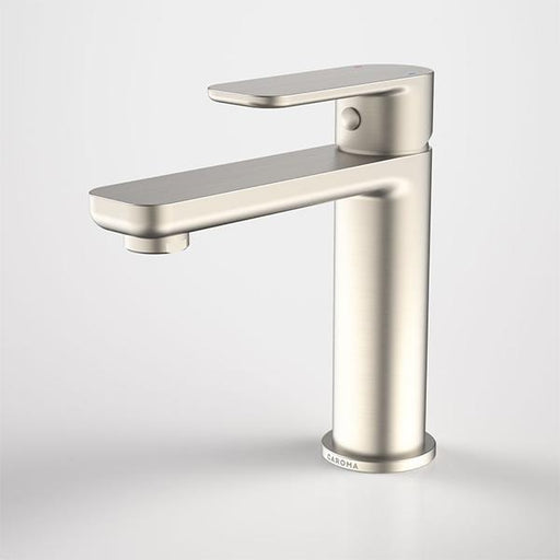 Caroma Luna Basin Mixer Brushed Nickel-68181BN6A-blue-leaf-bathware