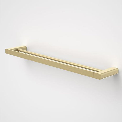 Caroma Luna Double Towel Rail Brushed Brass 630mm-99614BB-blue-leaf-bathware