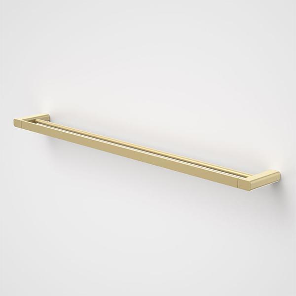 Caroma Luna Double Towel Rail Brushed Brass 930mm-99615BB-blue-leaf-bathware