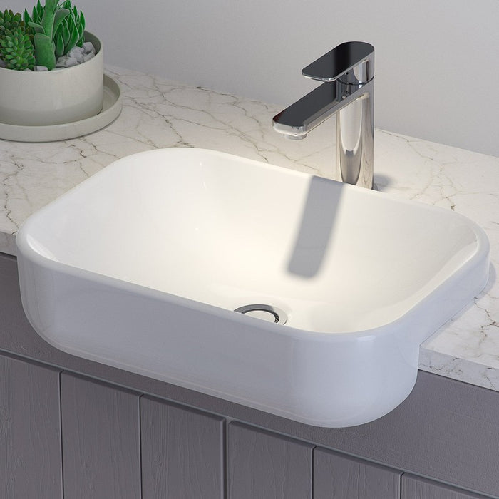 Caroma Luna Semi Recessed Basin-873605W-blue-leaf-bathware