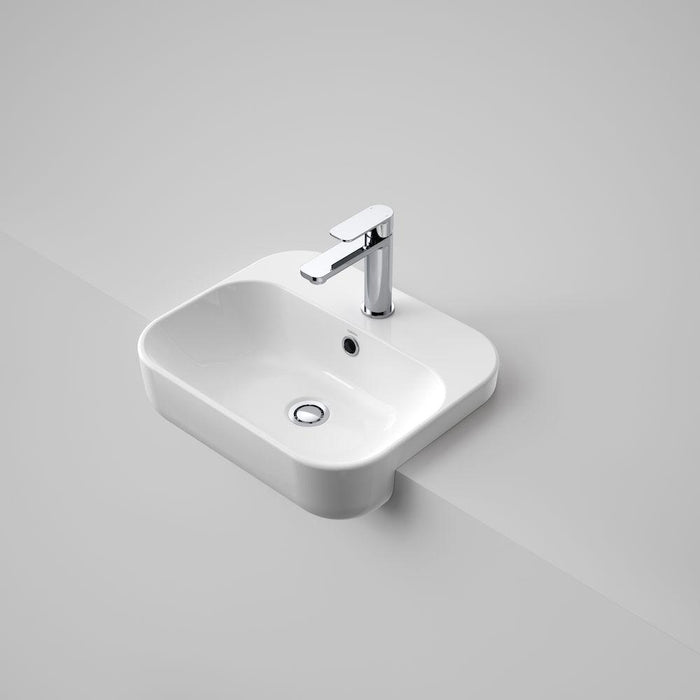 Caroma Luna Semi Recessed Basin-873615W-blue-leaf-bathware