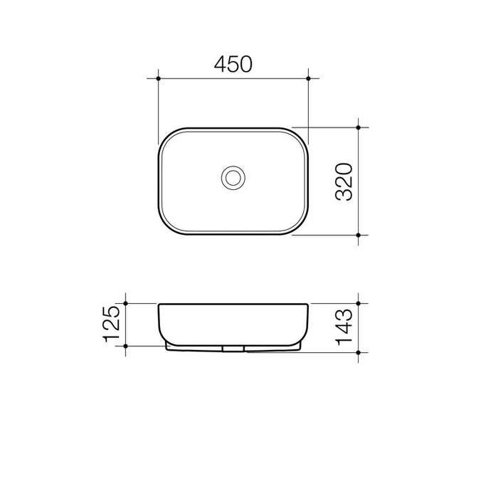 Caroma Luna Semi Recessed Basin (Without Tap Landing)-873500W-blue-leaf-bathware