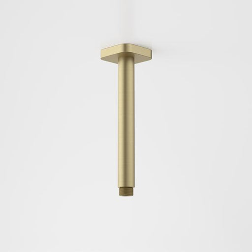 Caroma Luna Shower Arm Straight 210mm Brushed Brass-90388BB-blue-leaf-bathware