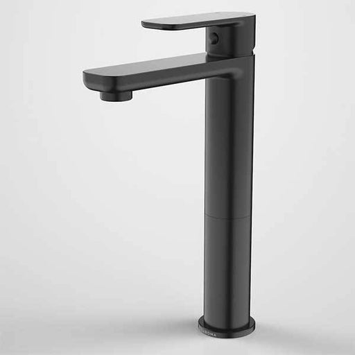 Caroma Luna Tower Basin Mixer Black-68183BL6A-blue-leaf-bathware