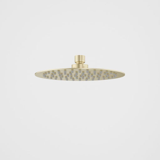 Caroma Urbane II 200mm Round Rain Shower - Brushed Brass-99663BB4E-blue-leaf-bathware