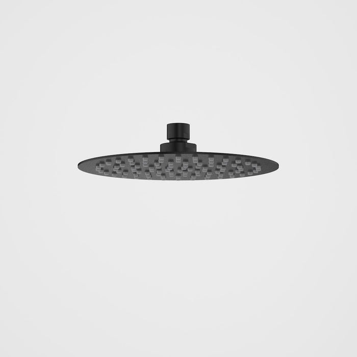 Caroma Urbane II 200mm Round Rain Shower - Matte Black-99663B4E-blue-leaf-bathware