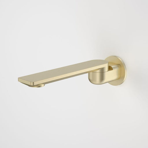 Caroma Urbane II 220mm Bath Swivel Outlet Round Plate - Brushed Brass-99669BB-blue-leaf-bathware