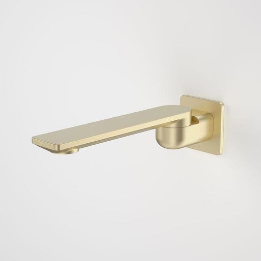 Caroma Urbane II 220mm Bath Swivel Outlet Square Plate - Brushed Brass-99670BB-blue-leaf-bathware