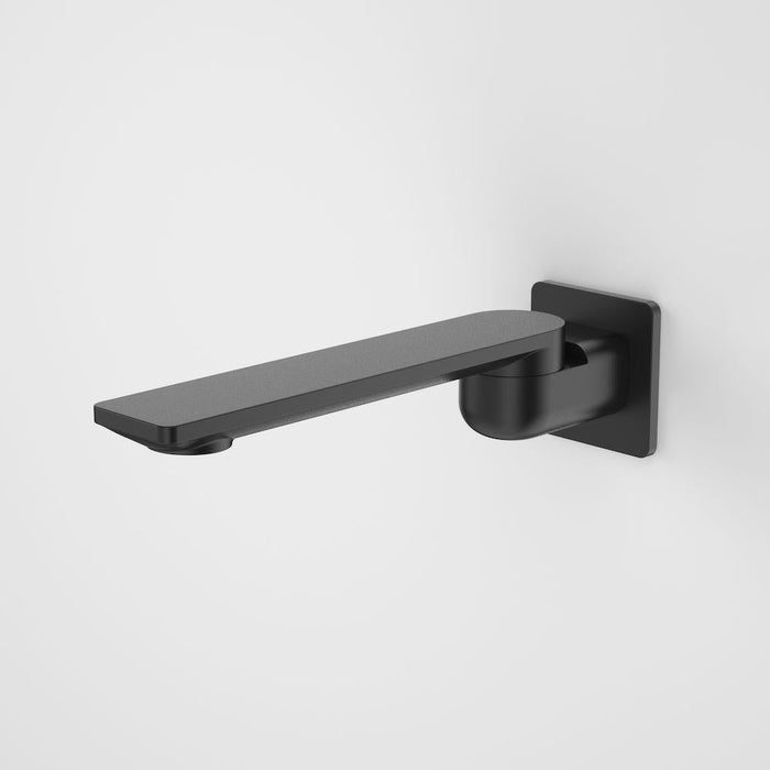 Caroma Urbane II 220mm Bath Swivel Outlet Square Plate - Matte Black-99670B-blue-leaf-bathware