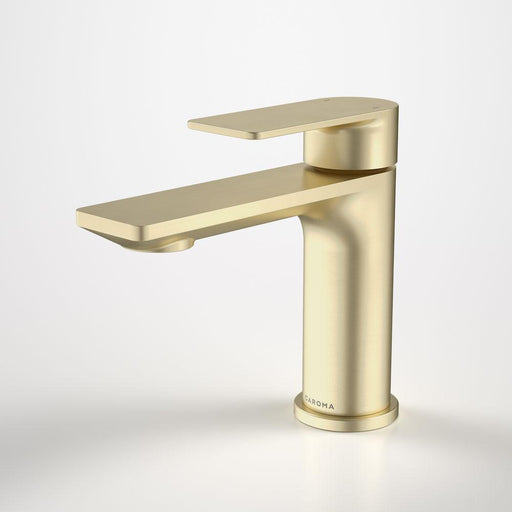 Caroma Urbane II Basin Mixer - Brushed Brass-98608BB6A-blue-leaf-bathware