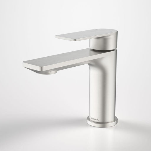 Caroma Urbane II Basin Mixer - Brushed Nickel-98608BN6A-blue-leaf-bathware