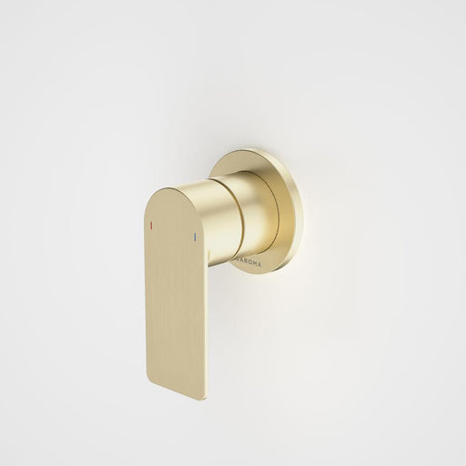 Caroma Urbane II Bath / Shower Mixer Round Plate - Brushed Brass-99648BB-blue-leaf-bathware