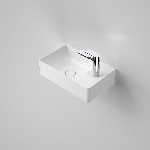 Caroma Urbane II Hand Wall Basin - 1 Tap Hole-879010W-blue-leaf-bathware