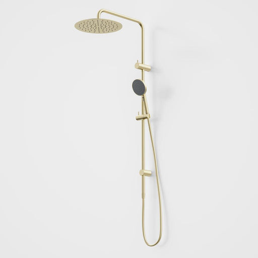 Caroma Urbane II Rail Shower with 300mm Overhead - Brushed Brass-99630BB3A-blue-leaf-bathware