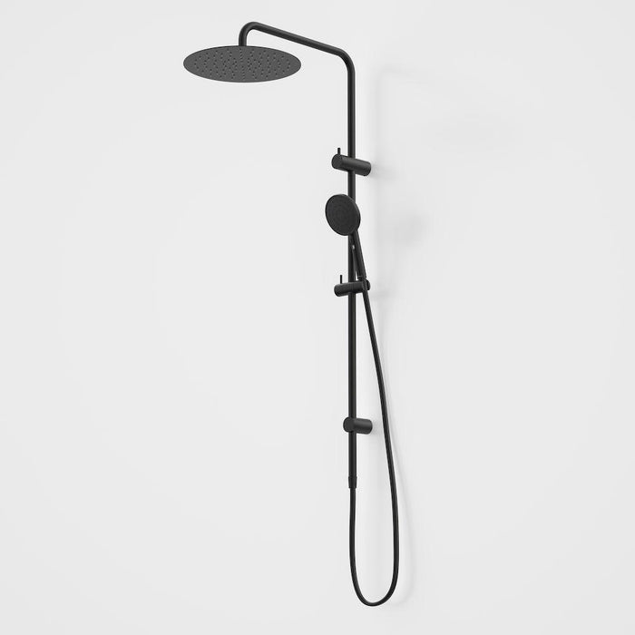 Caroma Urbane II Rail Shower with 300mm Overhead - Matte Black-99630B3A-blue-leaf-bathware