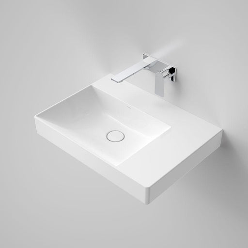 Caroma Urbane II Right Hand Shelf Wall Basin-878700W-blue-leaf-bathware