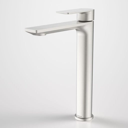 Caroma Urbane II Tower Basin Mixer - Brushed Nickel-98609BN6A-blue-leaf-bathware