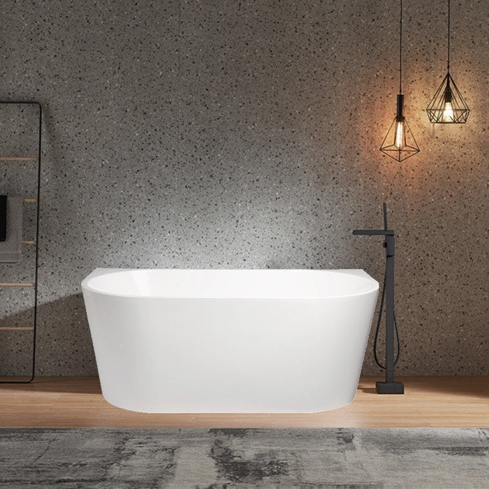 Cassa Design Auris Round Back to Wall Bathtub-blue-leaf-bathware