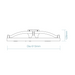 Martec Catalina DC 21″ Smart Ceiling Fan With Remote Control + LED Light - Matt White - Technical Drawing