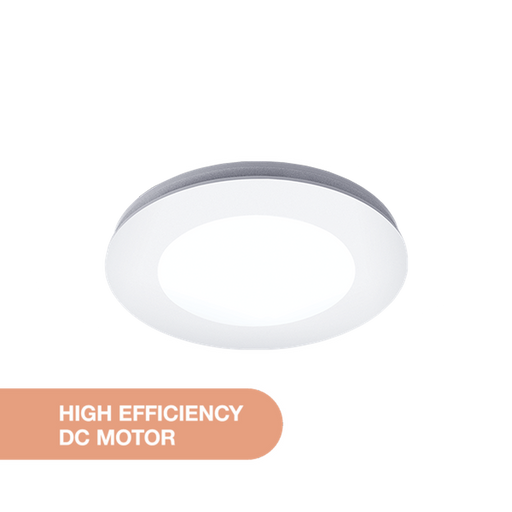 Martec Comet DC Round 295mm Exhaust Fan with 18W Tricolour LED Light - White