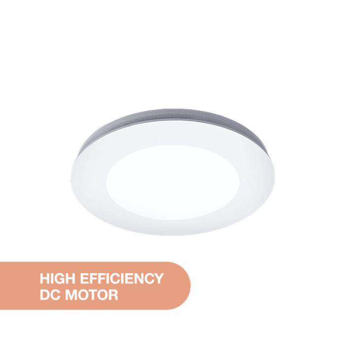 Martec Comet DC Round 295mm Exhaust Fan with 18W Tricolour LED Light - White