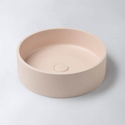 Eight Quarters basins - Concrete Circle Blush