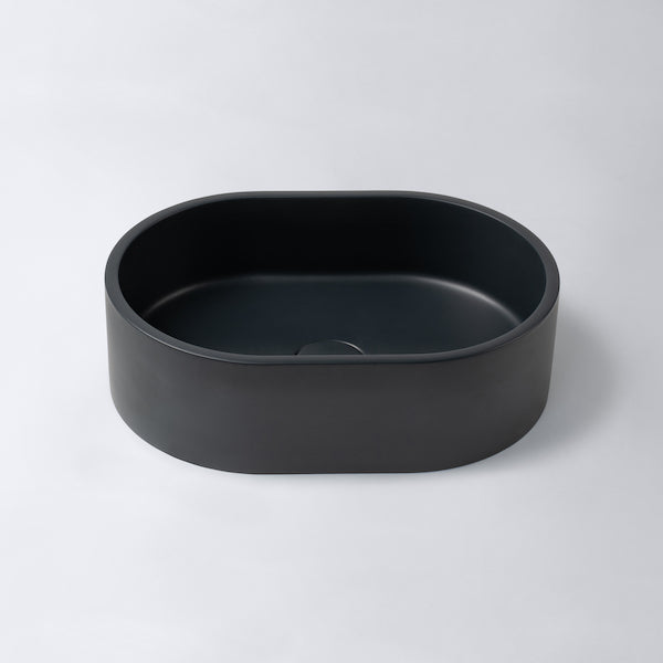 Eight Quarters basins - Concrete Mini Pod Charcoal