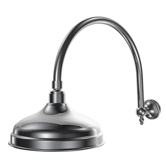 Parisi Hermitage Shower Head & Curved Arm