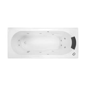 Decina Adatto 1650 Contour 12 Jet White Spa Bath-AD1650CNSPAWC-blue-leaf-bathware