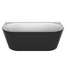 Decina Alegra Back To Wall Bath - Black-AG1700B-blue-leaf-bathware