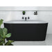 Decina Alegra Back To Wall Bath - Black-AG1700B-blue-leaf-bathware