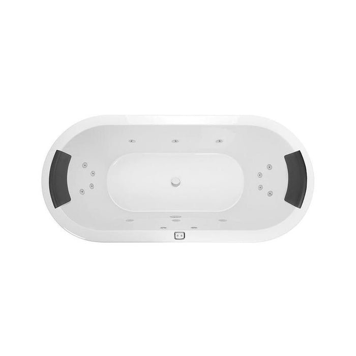 Decina Caval 1800 Contour 14 Jet Spa Bath-CA1800CNSPAWC-blue-leaf-bathware