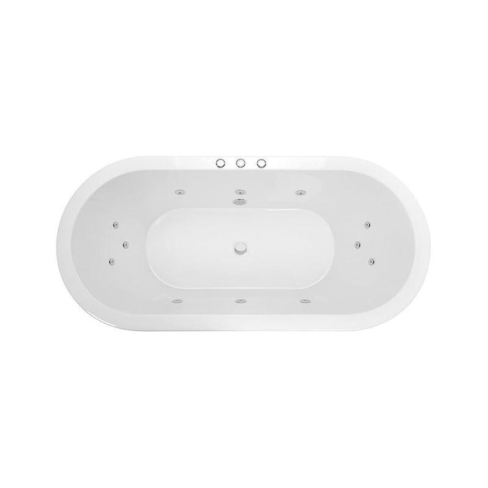 Decina Caval 1800 Santai 12 Jet White Spa Bath-CA1800SAN12JW-blue-leaf-bathware