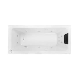 Decina Cortez 1520 Contour 12 Jet Spa Bath-CO1525CNSPAWC-blue-leaf-bathware
