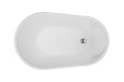 Decina Cosmo 1300 Freestanding Bath-CO1300W-blue-leaf-bathware