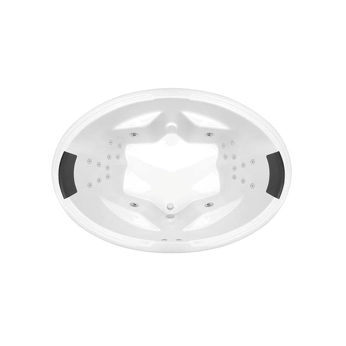 Decina Duo 1850 Dolce Vita 24 Jet Spa Bath-DU1850DVSPAWC-blue-leaf-bathware