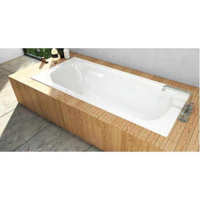 Decina Giorgia 1700 Press Metal Bath-GI1700M-blue-leaf-bathware