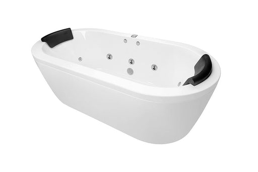 Decina Mintori Freestanding Spa Bath - Contour 14 Jet-MI1800FSCNSPAWC-blue-leaf-bathware