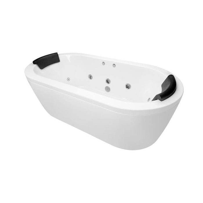 Decina Mintori Freestanding Spa Bath - Dolce Vita - 18 Jet-MI1800FSDVSPAWC-blue-leaf-bathware