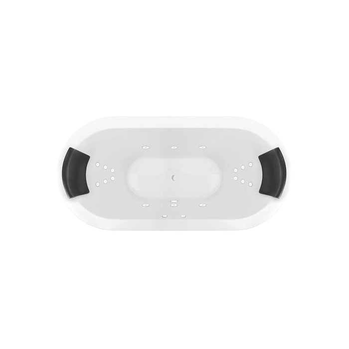 Decina Mintori Freestanding Spa Bath - Dolce Vita - 18 Jet-MI1800FSDVSPAWC-blue-leaf-bathware