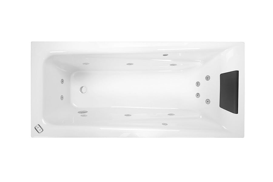 Decina Novara 1525 Contour 12 Jet Spa Bath-NT1525CNSPAWC-blue-leaf-bathware