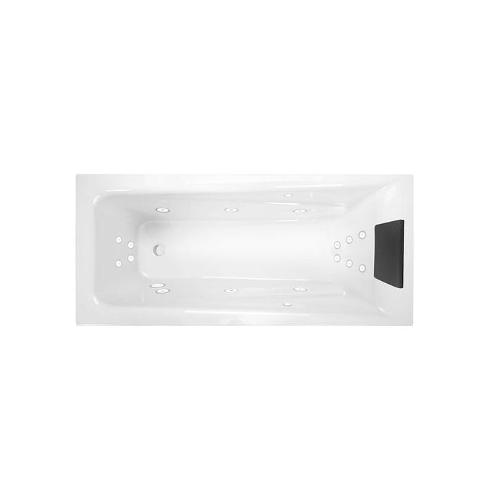 Decina Novara 1665 Tf Dolce Vita 16 Jet Spa Bath-NT1665DVSPAWC-blue-leaf-bathware