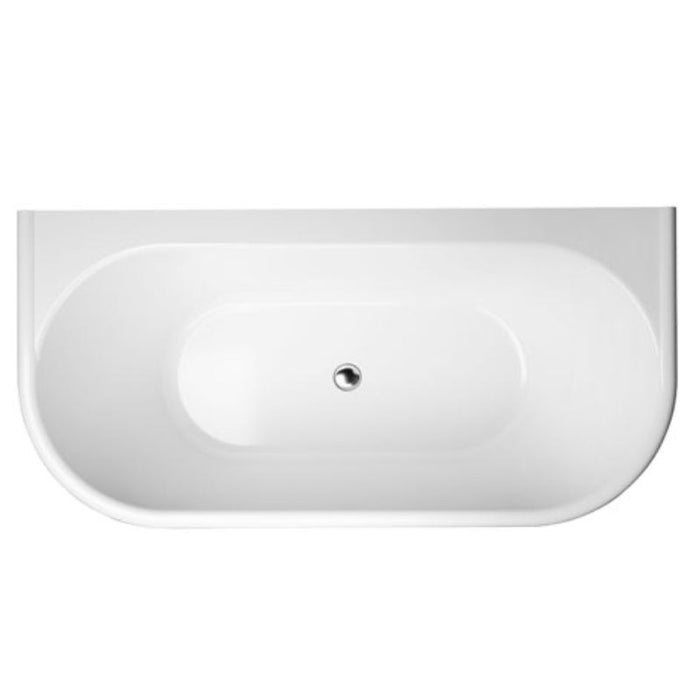 Decina Oxford 1700mm Back To Wall Bath-OX1700W-blue-leaf-bathware