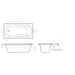 Decina Prima 1520 Contour 12 Jet Spa Bath-PR1510CNSPAWC-blue-leaf-bathware