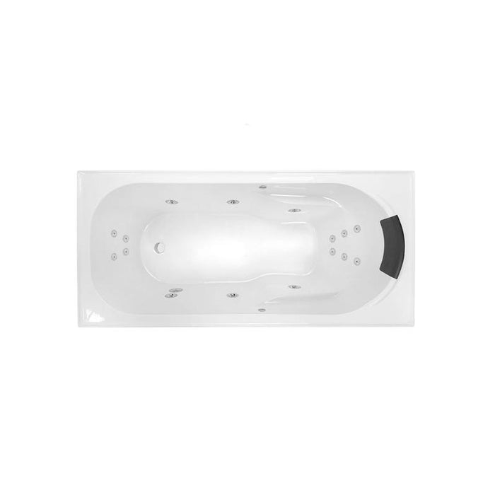 Decina Prima 1650 Dolce Vita 16 Jet Spa Bath-PR1650DVSPAWC-blue-leaf-bathware