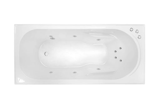 Decina Prima 1650 Santai 10 Jet Spa Bath-PR1650SAN10JW-blue-leaf-bathware