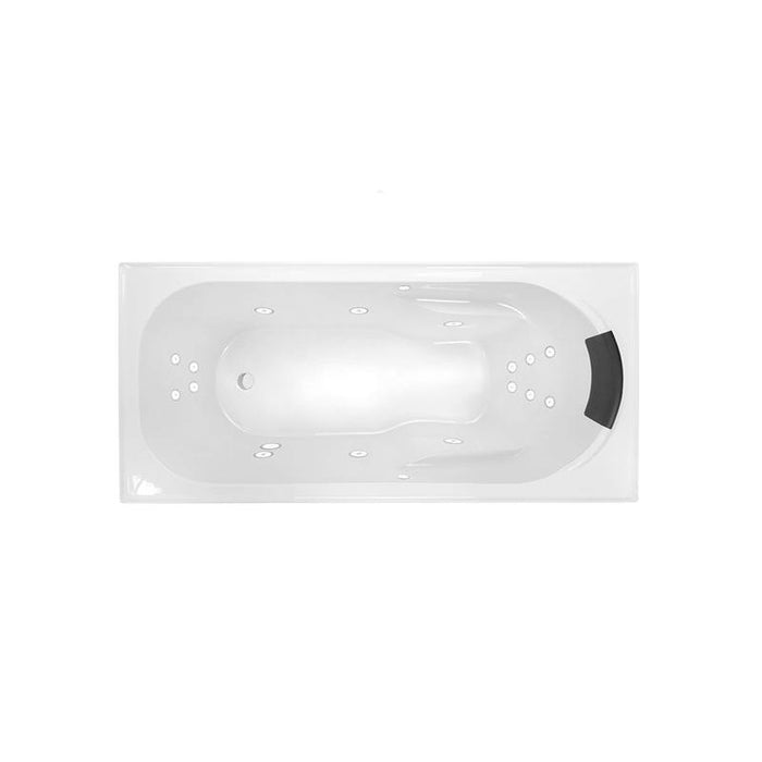 Decina Prima 1790 Dolce Vita 16 Jet Spa Bath-PR1800DVSPAWC-blue-leaf-bathware