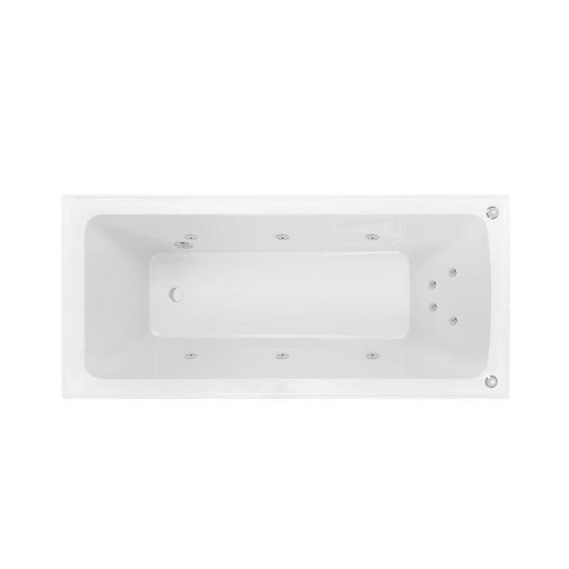 Decina Shenseki 1395 Santai 10 Jet White Spa Bath-SHEN1400SAN10JW-blue-leaf-bathware