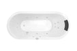 Decina Uno 1530 Contour 12 Jet Spa Bath-UN1530CNSPAWC-blue-leaf-bathware